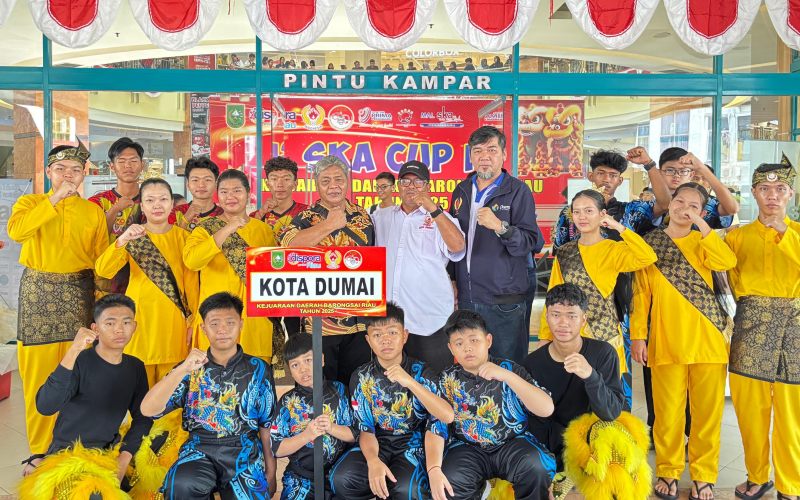 KONI Dumai Apresiasi Suksesnya Kejurda Barongsai Riau 2025, Kepulauan Meranti Raih Juara Umum