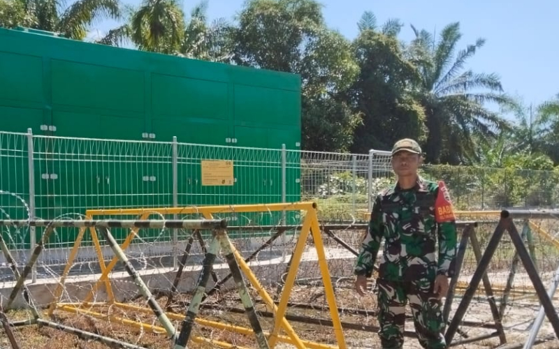 Patroli di Off Take Station PT SDO, Babinsa Pastikan Situasi Aman dan Kondusif
