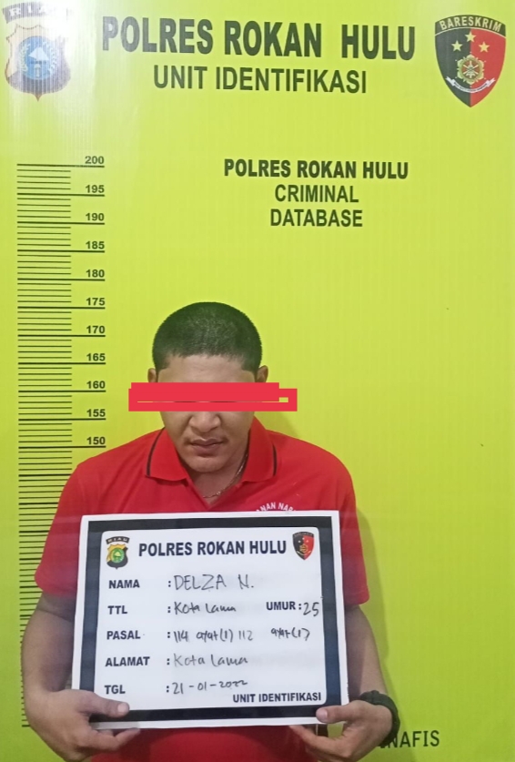 Seorang Warga Kota Lama Dikurung Di Sel Mapolres Rohul Karena Kasus Narkoba