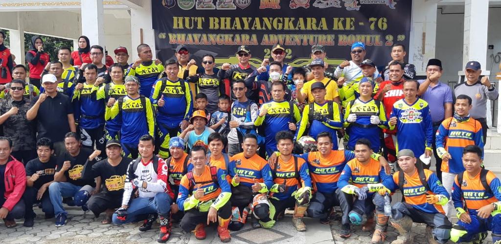 Libatkan Ratusan Riders, Kapolres Rohul Lepas Patroli BAR II 