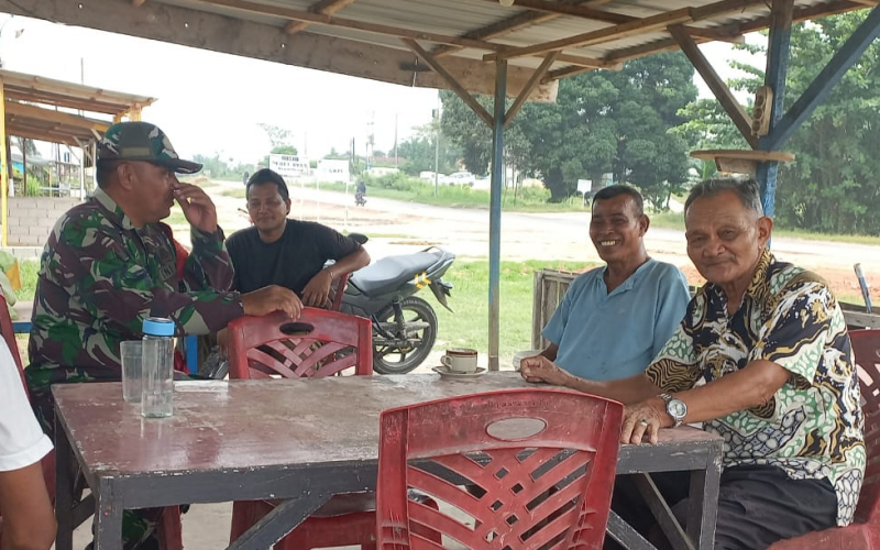 Koramil 02 Bukit Kapur dan Security PHR Patroli Pengamanan Jalur Pipa Minyak di Dumai