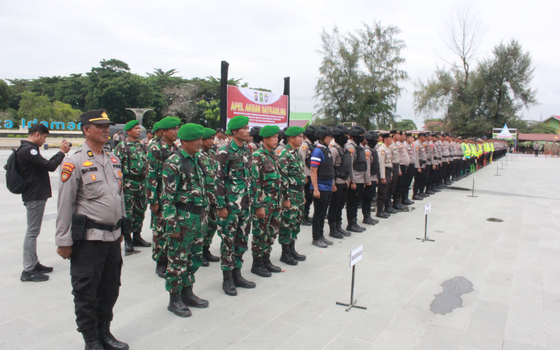 Kodim 0320 Dumai Hadiri Apel Satkamling, Satukan Kekuatan untuk Stabilitas Keamanan