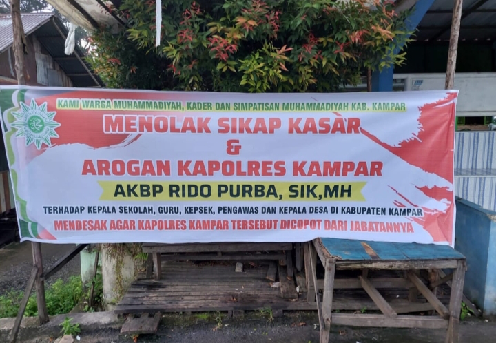 Kapolres Kampar AKBP Rido Purba Jawab Tudingan Yang Mengatasnamakan Warga Ketegasannya Dalam Rangka Percepatan Vaksinasi