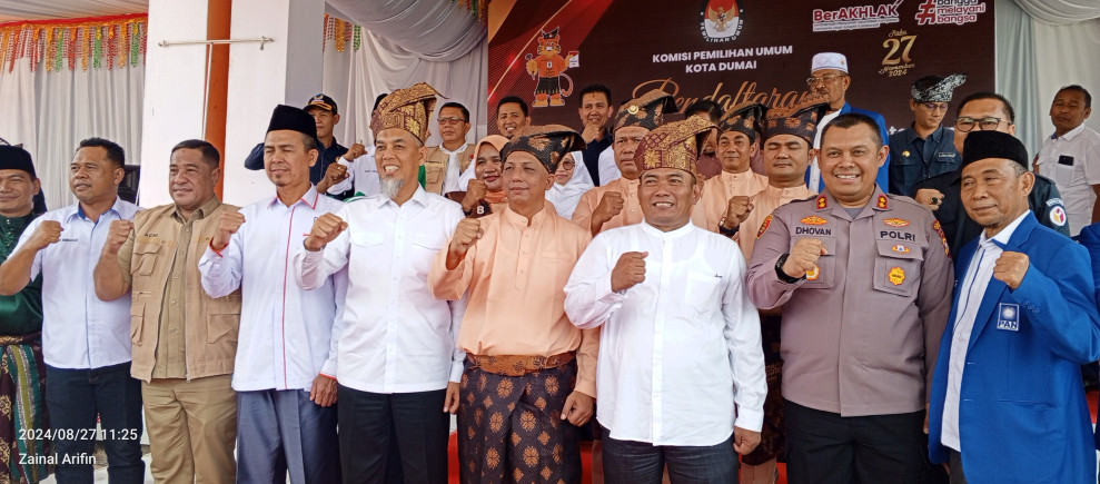 Balon Wako-Wawako H Paisal-Sugiarto Daftar Ke KPUD Dalam Rangka Kontestasi Pilkada Dumai