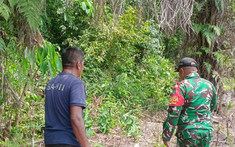 Babinsa Bagan Besar Gencar Sosialisasi Cegah Karhutla di Wilayah Binaan