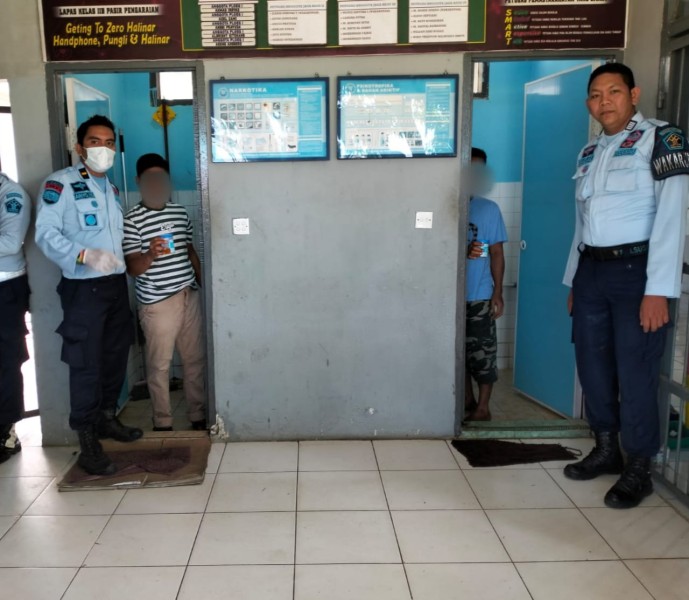 Lapas Pasir Pengaraian Tes Urin Mendadak Terhadap WBP
