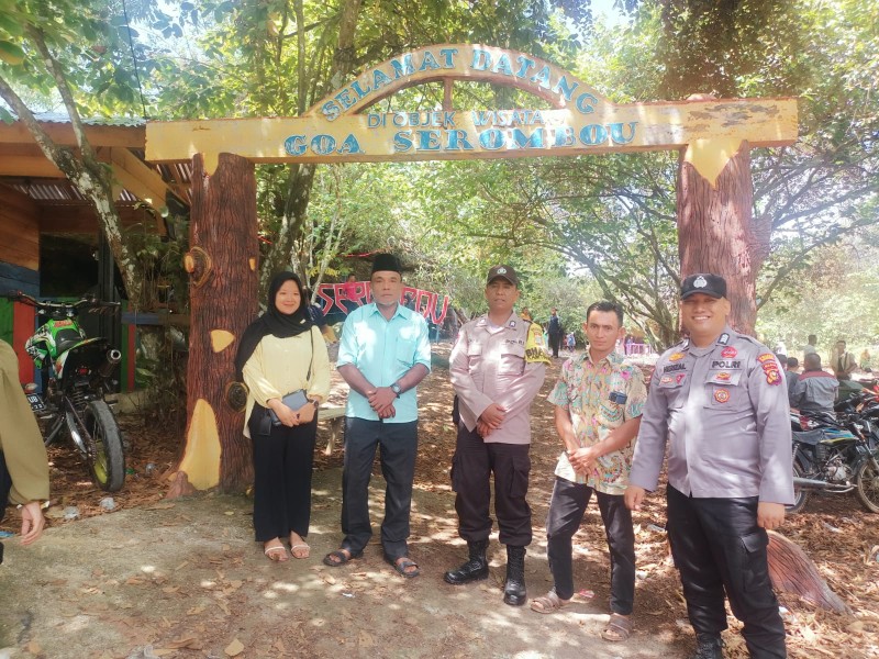 Polsek Rambahhilir Giat Patroli Dan Pengamanan Objek Wisata Alam Serombou Indah