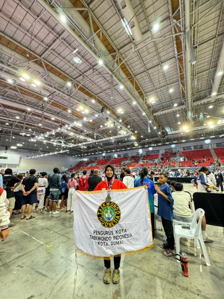 'Bedelau' Atlet Taekwondo Dumai Berhasil Raih Medali di Thailand