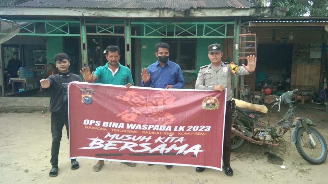Laksanakan Instruksi Kapolres Rohul, Dalam OBWLK-2023,  Polsek Tandun siap Konsisten Tangkal Faham Radikalisasi