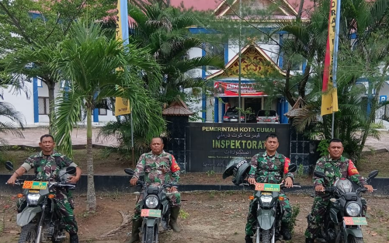 Koramil 02/Bukit Kapur Intensifkan Patroli Harkamtibmas di Kota Dumai