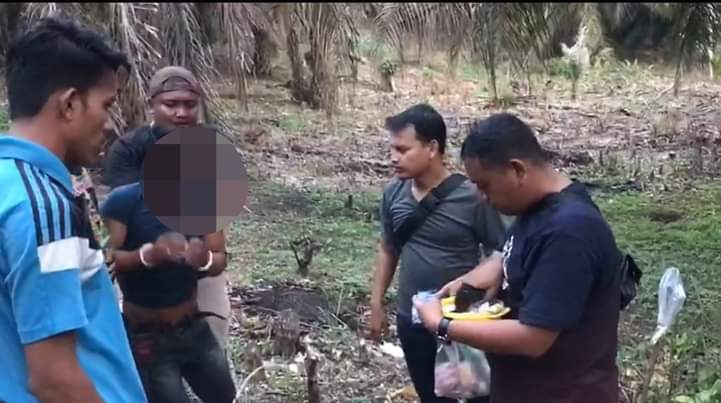 Pemilik Sabu 70,09 Gram Tak Berkutik Saat Ditangkap Personil Polsek Rambahhilir 