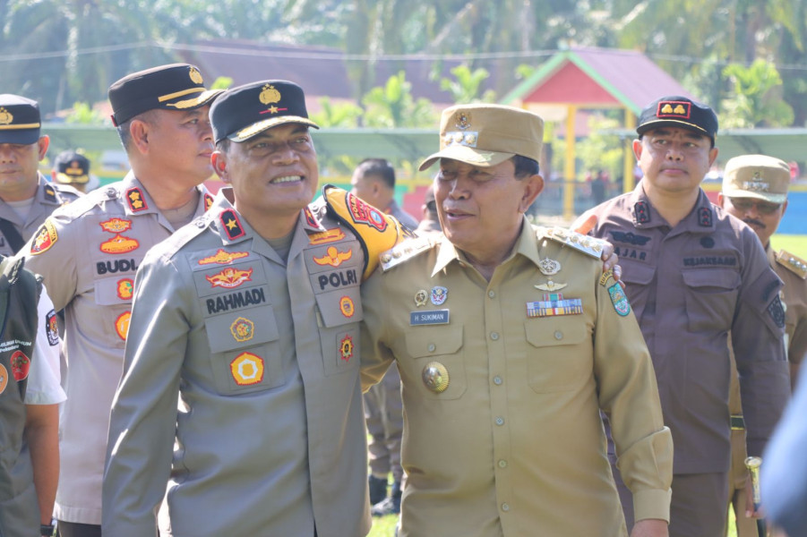 Pastikan Aman Dan Lancar, Wakapolda Riau Kunjungan Dan Tinjau Kegiatan PSU Di Tambusai Utara