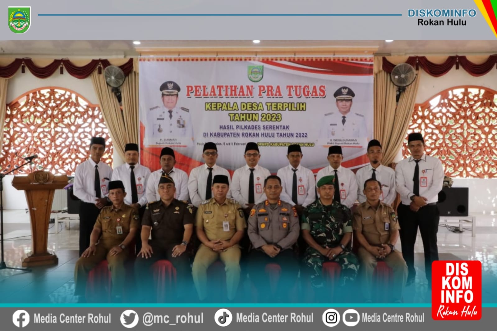 Wabup Buka Secara Resmi Pelatihan Pra Tugas 66 Kepala Desa Terpilih