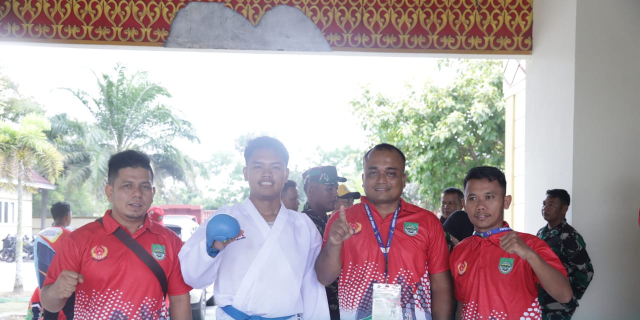 Raih Medali Perak, Cabor Karate Rohul Kembali Tambah Pundi Medali di Porprov X Riau Kuansing