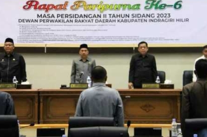 Enam Ranperda Diajukan Pemkab Inhil Pada Rapat Paripurna DPRD Masa Persidangan Tahun 2023