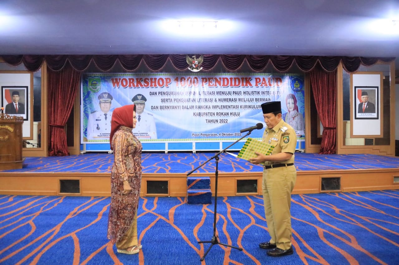 Bunda Literasi Rohul Dikukuhkan Bupati Rohul H Sukiman