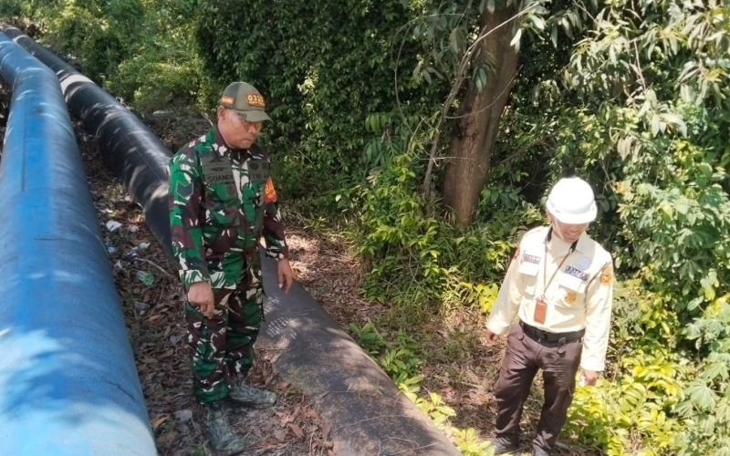 Koramil 01 Dumai Dorong Masyarakat Ikut Jaga Keamanan Jalur Pipa Minyak