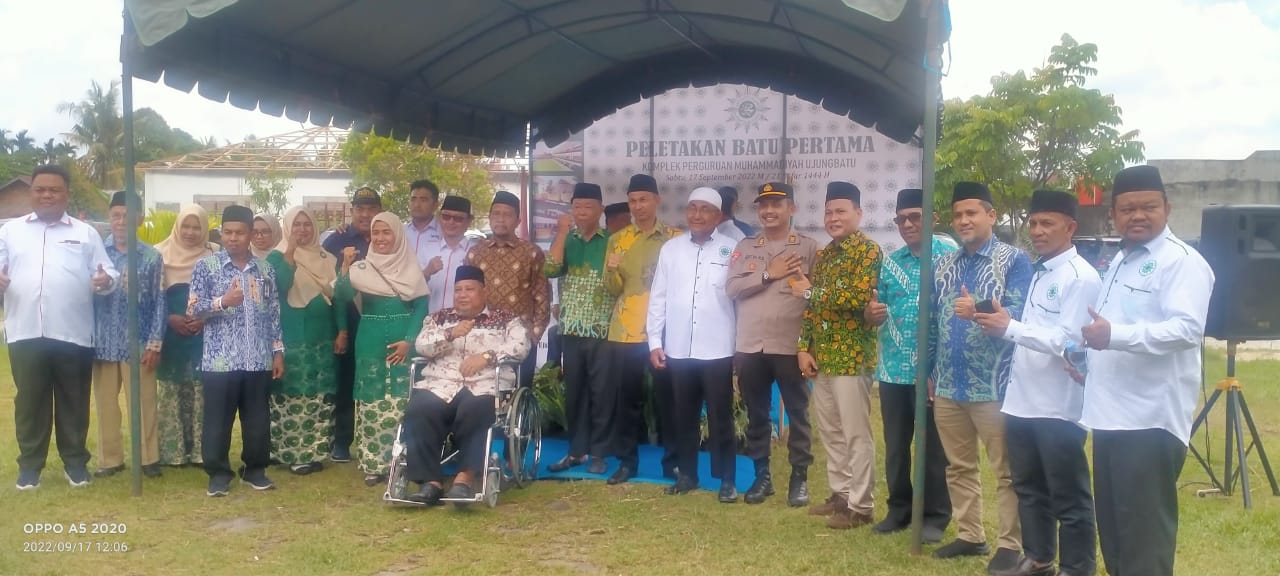 Sekolah Muhammadiyah Ujung Batu Resmi Dibangun Kembali Ditandai Peletakan Batu Pertama Pasca Terbakar