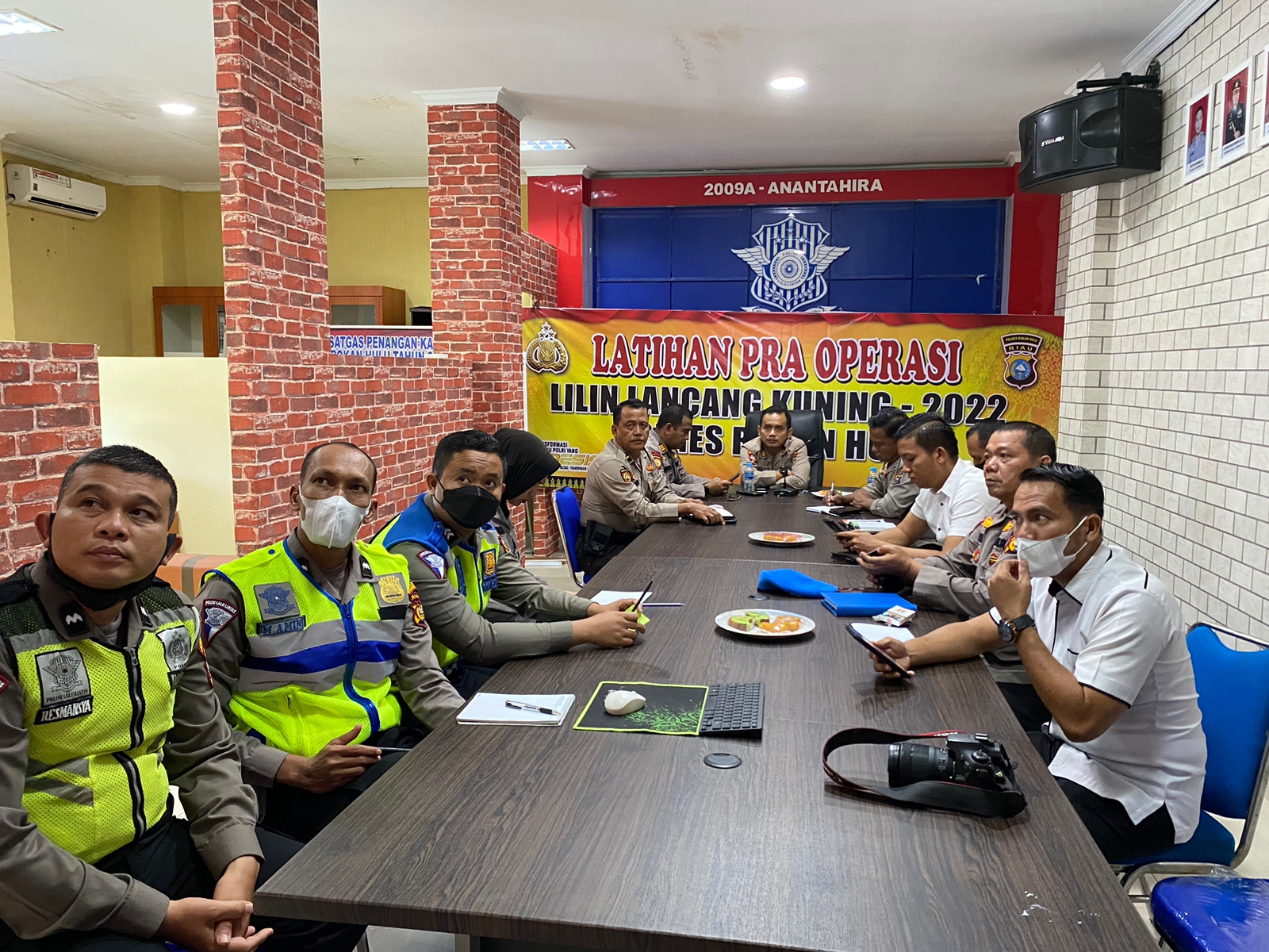 Polres Rohul Ikuti Pembukaan Latihan Pra Operasi Lilin LK 2022, Enam Poin Penting Penekanan Kapolda Riau 