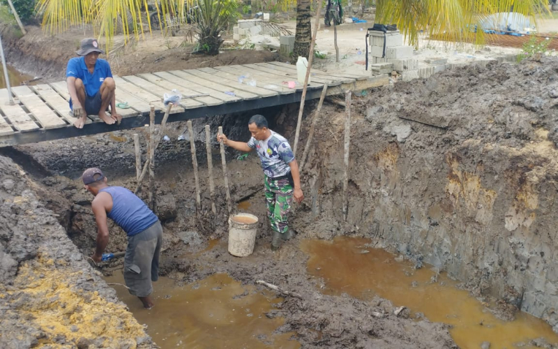 Pembangunan Dua Jembatan Armco di Sungai Sembilan Terus Berlanjut, TNI Tingkatkan Akses dan Kesejahteraan Warga