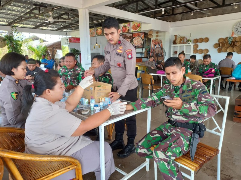 Sentuhan Polisi Demi Kemanusiaan Terhadap Warga Rempang, Dirikan Pos Kesehatan Di Pulau Rempang Batam, Kepri