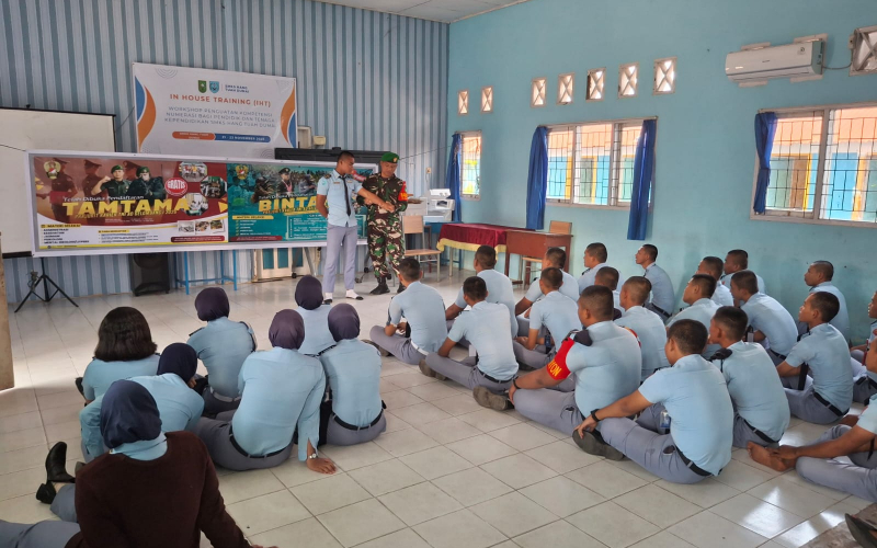 Kodim Dumai Sosialisasikan Rekrutmen Casis TNI AD di SMK Pelayaran Hang Tuah Dumai