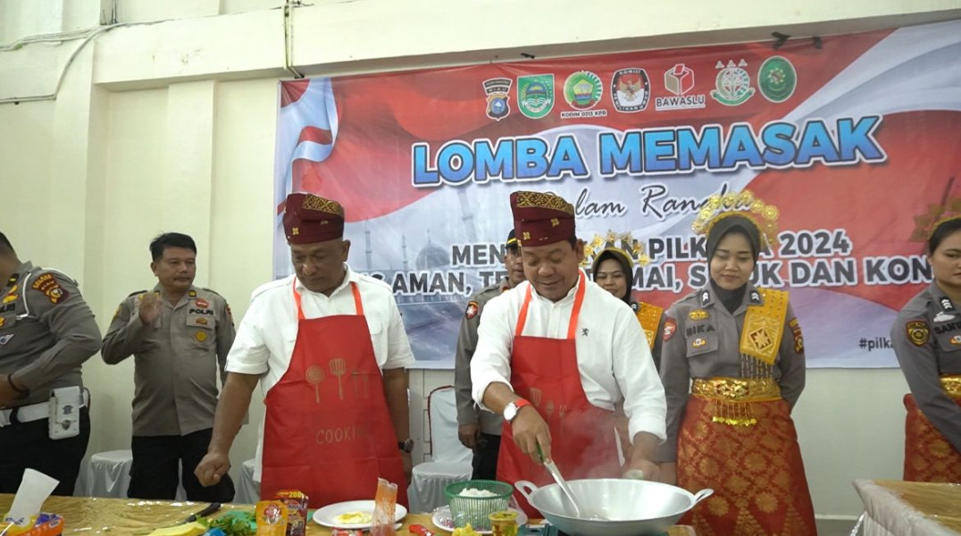 Polres Rohul Gelar Lomba Memasak, Anton ST MM - Syafarudin Poti Juara 1 Diantara Lima Paslon