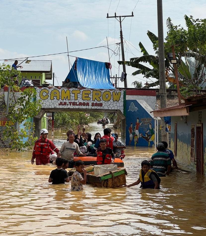 Kilang Pertamina Dumai dan Pangkalan Brandan Fokus dan Perkuat Respons Banjir Langkat