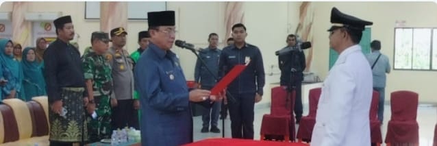 Bupati Inhil Lantik Dan Ambil Sumpah Jabatan Camat Kateman