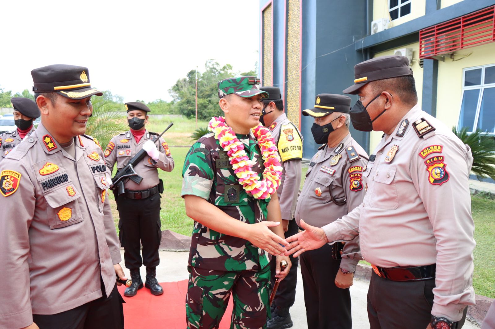 Kunker Danrem 031/WB Kunjungi Polres Rohul Dan Tinjau Persiapan Makodim Di Desa Suka Maju
