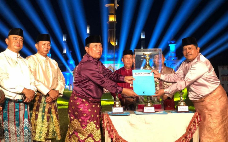 Bupati Rohul Resmi Tutup MTQ ke 24, Kafilah Kecamatan Rokan IV Koto Sabet Juara Umum