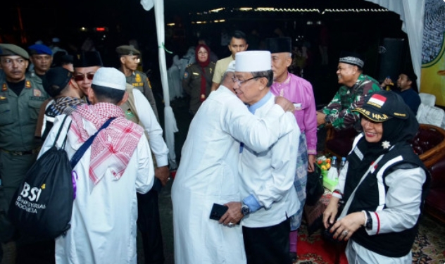 Penuh Rasa Syukur, 368 Jema'ah Haji Asal Inhil Disambut Di Kantor Bupati