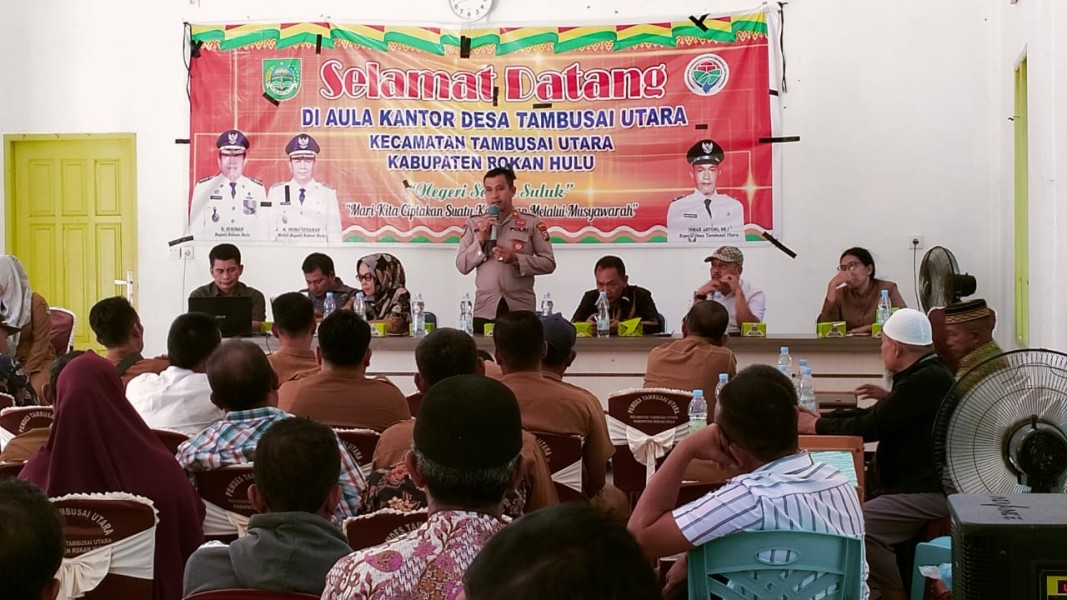 Bangun Sinergitas Dengan Sejumlah Tokoh, Kasat Binmas Polres Rohul Anggarkan Poskamling Lewat ADD