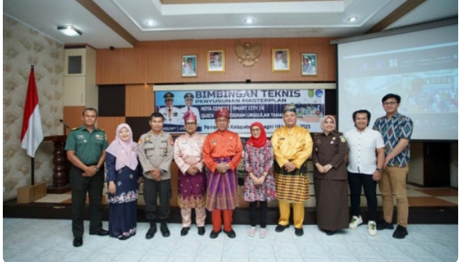 Bupati Inhil HM Wardan Buka Bimtek Penyusunan Master Plan Smart City