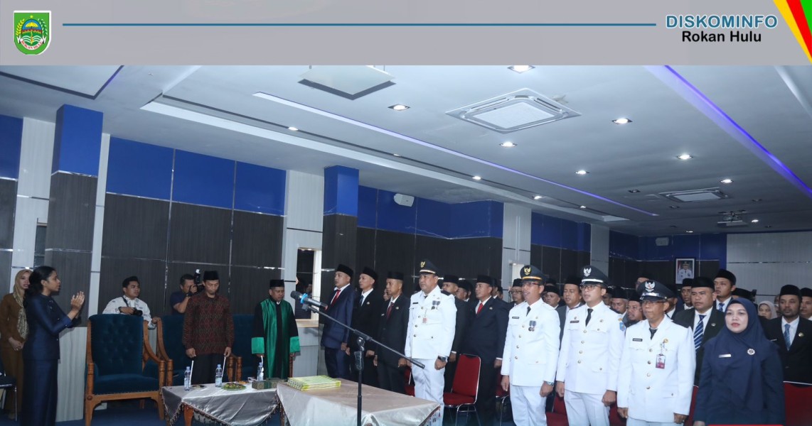 Pelantikan 73 Pejabat Eselon III Dan IV Rohul, Asisten III : Mutasi Jabatan Itu Biasa Dan Lumrah Bagi ASN