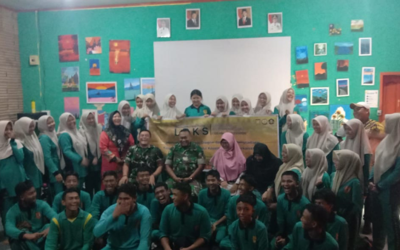 Koramil 01 Dumai Latih Disiplin dan Kepemimpinan Siswa SMAN Binsus lewat LDKS