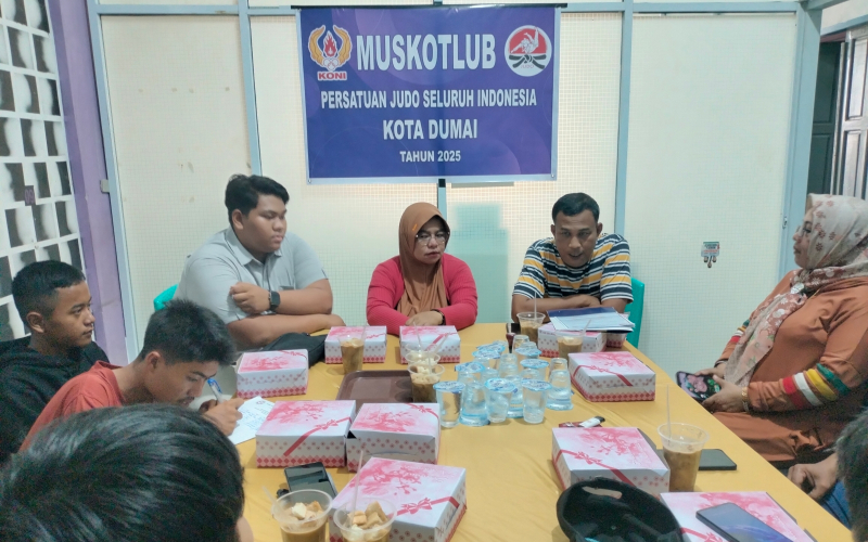 Muskotlub PJSI Dumai: Wiwik Sri Handayani Nahkodai Judo Dumai, Jhordy Haritz Jadi Sekum
