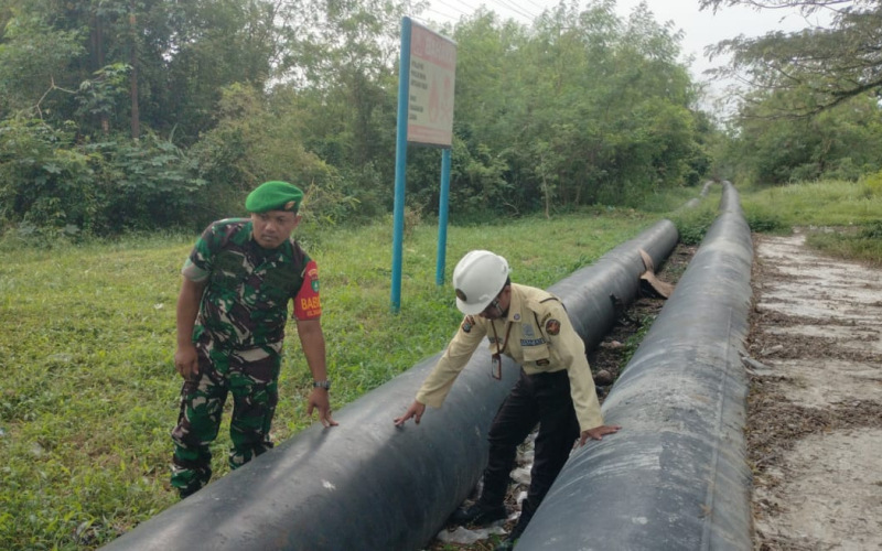Koramil 01 Dumai dan Security PHR Perkuat Pengamanan Jalur Pipa Minyak