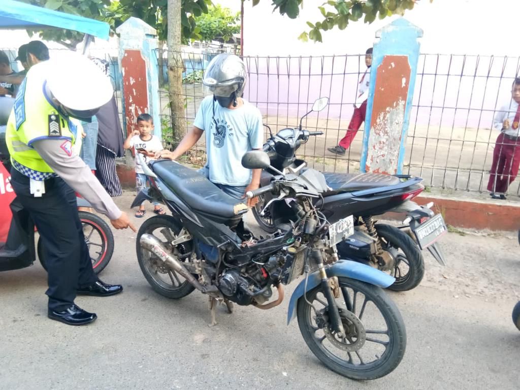 Ciptakan Tertib Lalu Lintas Jelang Ramadhan, Ditlantas Polda Riau dan Jajaran Amankan 298 Knalpot Bogar