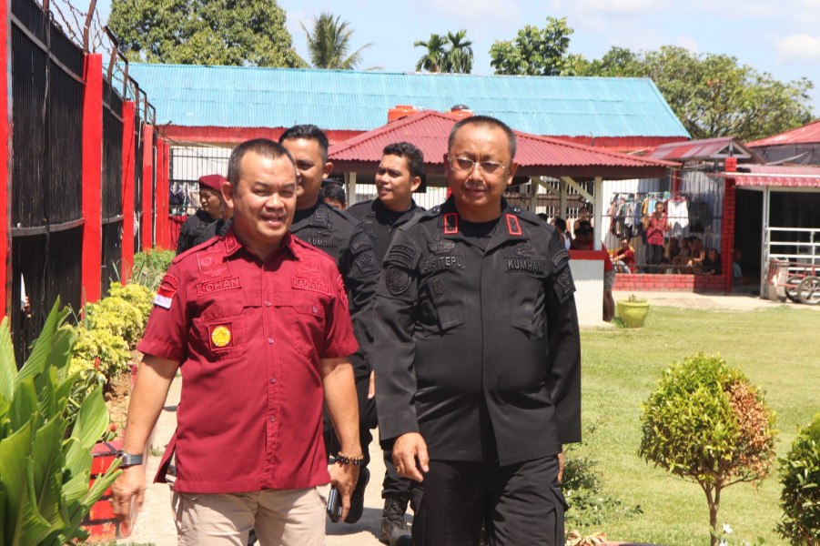 Pantau Kinerja, Kadivmin Kemenkumham Riau Lakukan Monev Di Lapas Pasir Pengaraian