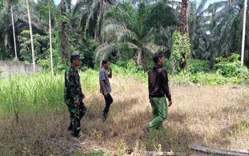 Patroli Babinsa di Lubuk Gaung Nihil Titik Api