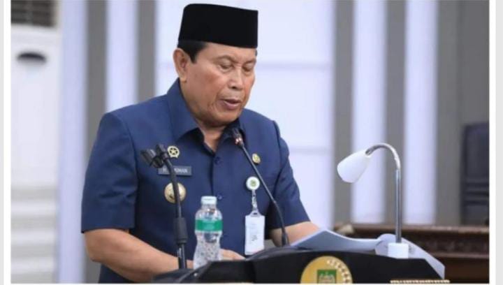 Bupati H Sukima Hadiri Rapat Paripurna DPRD Rohul Bahas Ranperda Pertanggungjawaban APBD 2023