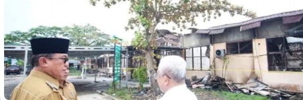 Bupati Inhil H M Wardan Pastikan Layanan Kesehatan RSUD Puri Husada Tembilahan Tidak Terganggu Pasca Kebakaran