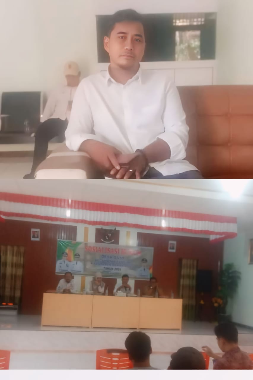 Kades Marjono Bersinergi, LBH Rodas Sosialisasi Penyuluhan Hukum di Aula Kantor Desa Dayo Tandun