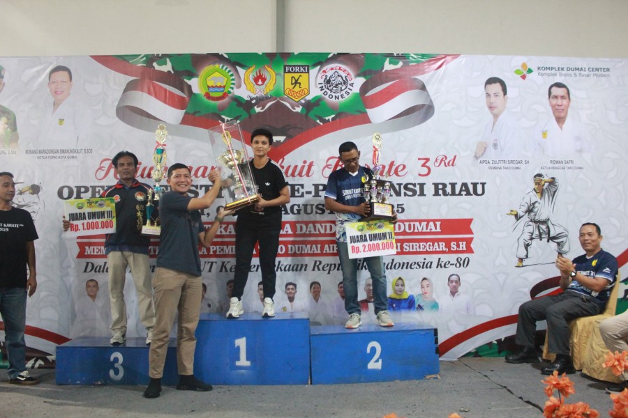 Dandim 0320 Dumai Tutup Kejuaraan Sirkuit Karate ke-3, Tekankan Disiplin dan Sportivitas