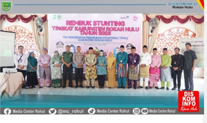 Bupati Rohul Membuka Resmi Rembuk Stunting Tingkat Kabupaten Tahun 2023