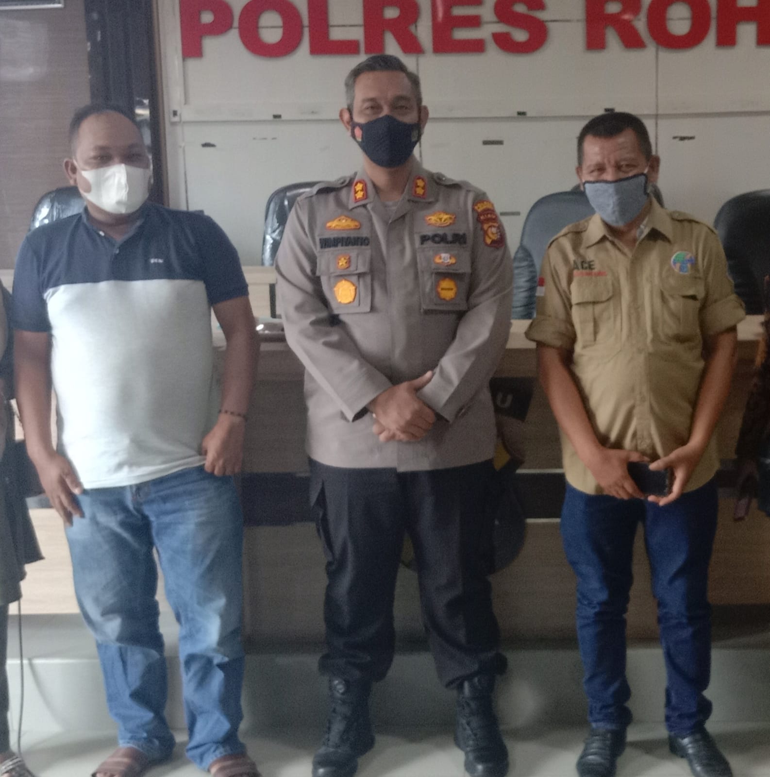 Apresiasi IWO Rohul Pada Tim Resmob Polres Rohul Amankan Judi  Gelper Tembak Ikan Di Tambusai Utara
