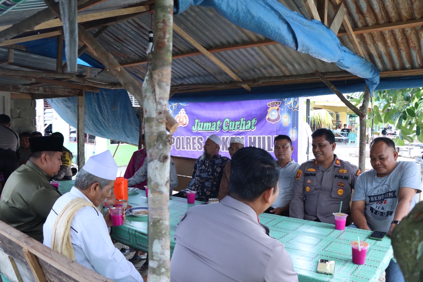 Jum'at Curhat Kapolres Rohul Serap Aspirasi Masyarakat, Ajak Bentuk Kembali Sat Kamling 