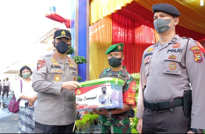 Bersama Forkopimda, Kapolda Riau Tinjau Pos Pelayanan Terpadu di Rohil : Saya Pastikan Kesiapan Personel.