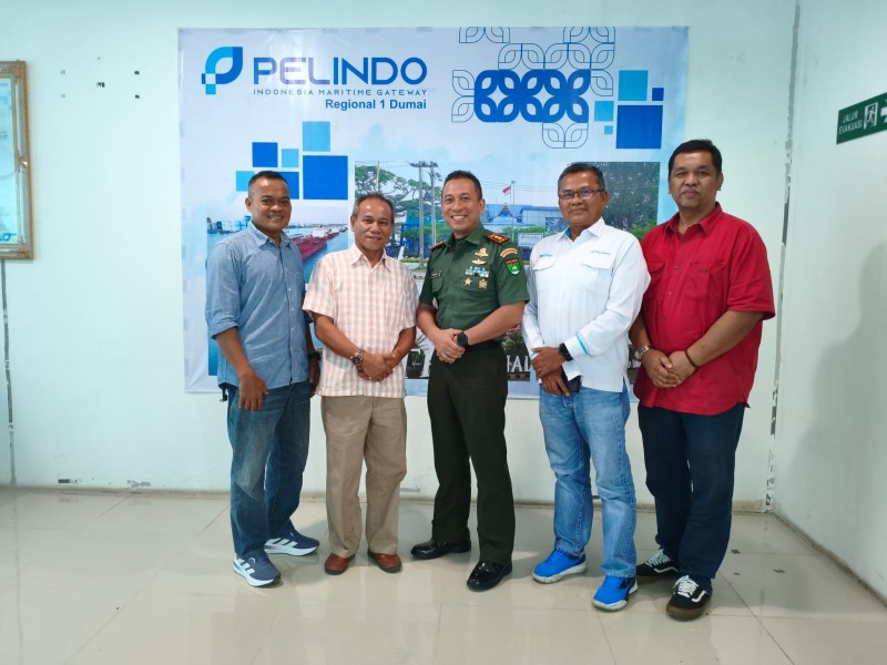 Dandim Dumai Jalin Silaturahmi dan Perkuat Sinergi dengan Pelindo Regional 1 Dumai